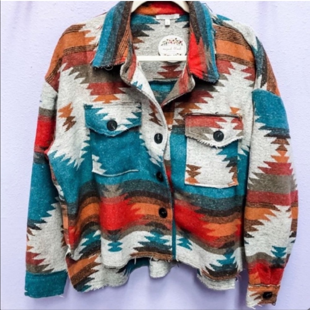 Aztec Rancher Yellowstone Shacket Jacket - Picture 2 of 3